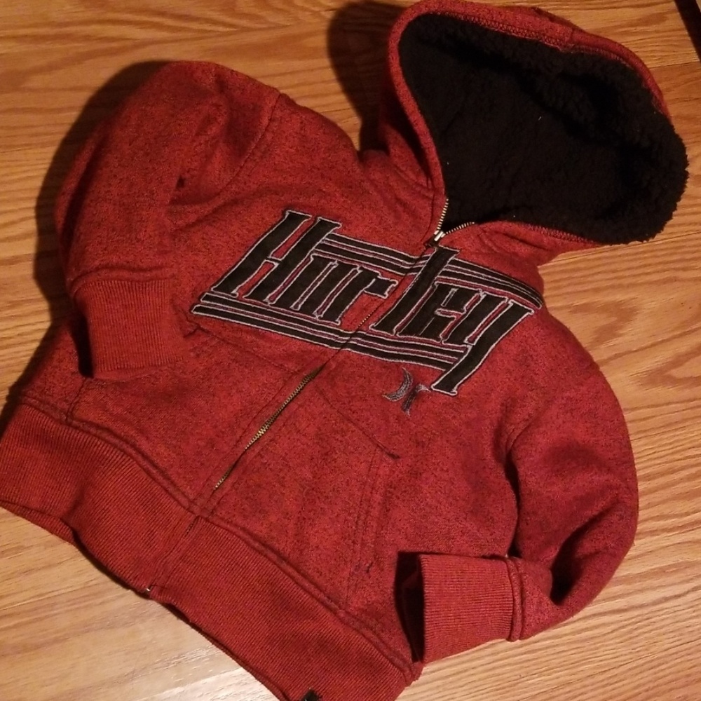 Hurley zip up‎ sweatshirt 3t